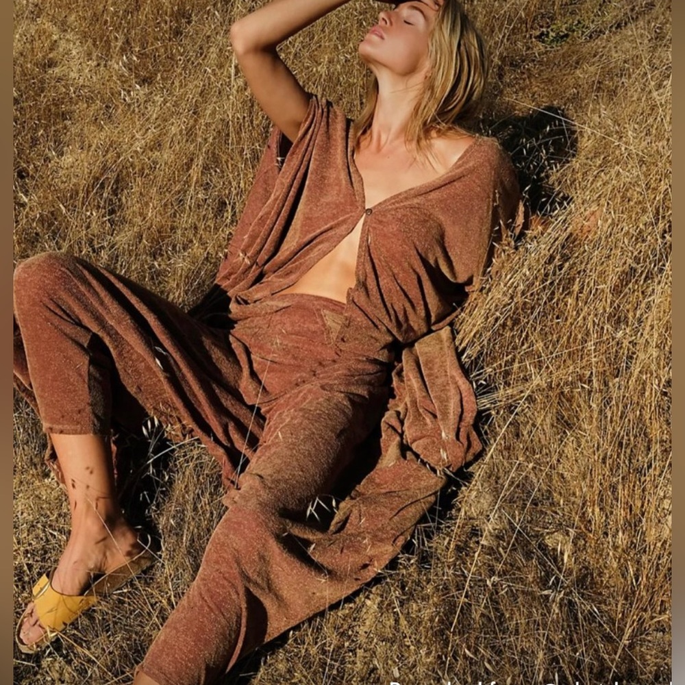 Free People Beach Abracadabra One Piece Brown Size XS